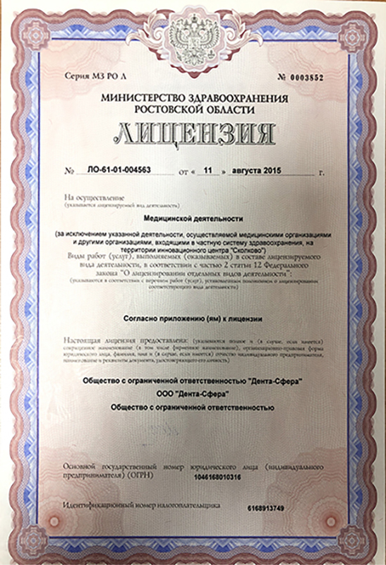 Лицензия